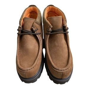 CACTUS Men's 511M Brown Nubuck Vintage Oil Resistant Lace up Work Boots Size 7